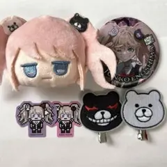 ダンガンロンパ 缶バッジ 江ノ島盾子 戦刃むくろ モノクロ - メルカリ
