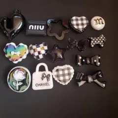 黒シャネルビーズ カスタムビーズ⑤