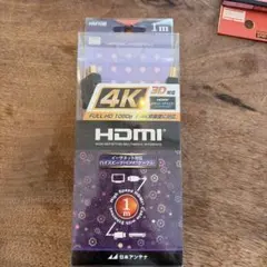 4K対応 ハイスピードHDMIケーブル 1m