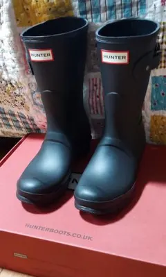 未使用HUNTER レディース ブーツ ブラック UK4