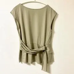 ✨美品✨ナノユニバース トップス ウエストリボン フレンチスリーブ 即購入OK