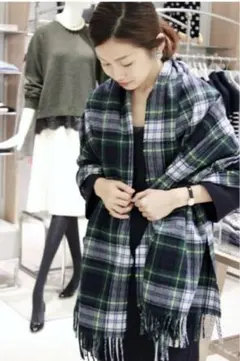 美品　IENA チェックストール