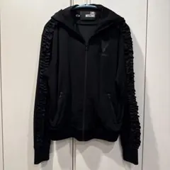 極美品 LOVE MOSCHINO レディース フリルジップアップパーカー