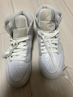 NIKE Air Jordan 1 mid ホワイト スニーカー26.5cm
