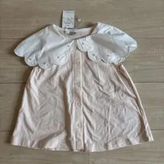 プティマイン　パール襟Tシャツ　110 ノースリーブのサムネイル