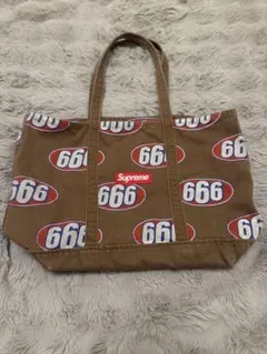 バッグ supreme 666 Denim Tote Bag Supreme '666 Denim Tote'デニム トートバッグ Bag 茶 ブラウン