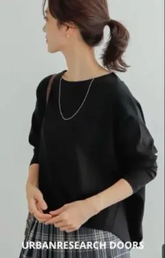 美品✨URBAN RESEARCH DOORS コットンバックタックプルオーバー