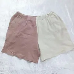 ピンク ベージュ ショートパンツ バックポケット M ルームウエアのサムネイル