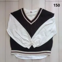 ピンクラテ カットソー＆ベストセット 150cm