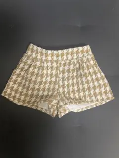 ショートパンツ  千鳥柄 細身Mサイズ