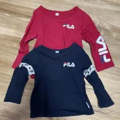 FILA キッズ 長袖カットソー 2枚セット サイズ80.90
