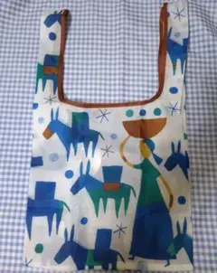 カルディ エコバッグHelpers 馬と女性のデザイン