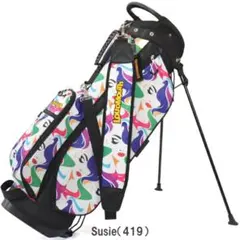 ラウドマウス キャディバッグ 花柄 総柄 9.5型 11分割 47インチ対応 ラウドマウス キャディバッグ 花柄 総柄 9.5型 11分割 47インチ対応