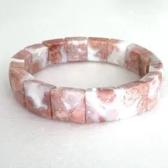 高品質厳選＊天然石　桜瑪瑙　バングルブレスレット　④