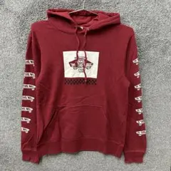 【F69】 VANS パーカー サイズS レッド 赤