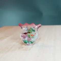 1967　金魚鉢　帯留め　帯留