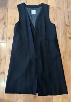 LEPSIM 黒　ノースリーブ ロングベスト