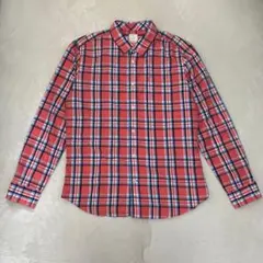 GAP ギャップ チェックシャツ レッド コットン100% M