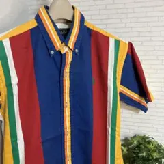 80s ポロラルフローレン　ボタンダウンシャツ　シンガポール製　ヴィンテージ