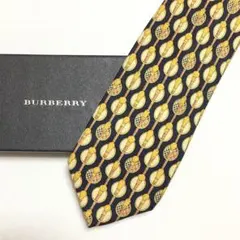 미사용 級 バーバリー BURBERRY ネクタイ シルク ノバチェック