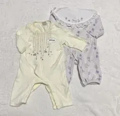 最終値下　3点　プティマイン　コトリ　ロンパース　レース　アニマル　木馬