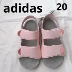 新品未使用 adidas サンダル FY8937 ピンク 20cm タグ付きのサムネイル