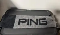 PING ピン タオル キャディバック ゴルフ 黒