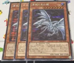 遊戯王カード　青眼の亜白龍　シークレット　3枚