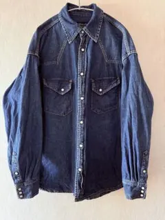 REMI RELIEF NAVYLABEL レミレリーフ デニムウエスタンシャツ