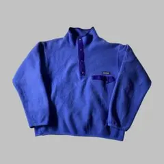 90s Patagonia シンチラスナップT M 青