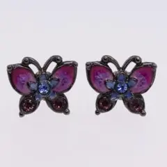 極美品✨アナスイ ピアス バタフライ 蝶 2way パープル系 極美品✨アナスイ ピアス バタフライ 蝶 2way パープル系 - メルカリ