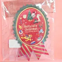 ディズニーリゾート 2025 クリスマス ワッペンアクセサリー