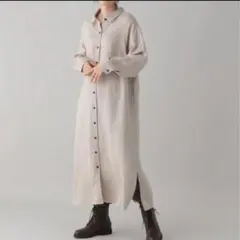 ママ様専用　studio CLIP リネンヘリンボンシャツワンピース