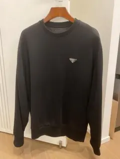 新品 PRADA プラダ 134627 三角ロゴ スウェット 黒 Sのサムネイル
