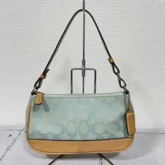 希少カラー コーチ COACH アクセサリーポーチ　シグネチャー　y2k 00s