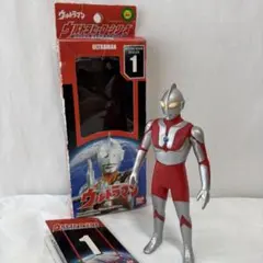 当時物 ウルトラヒーローシリーズ1 ウルトラマン ソフビ 箱 カード付