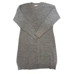 index ニットワンピース　グレー　ワンピース　ニット