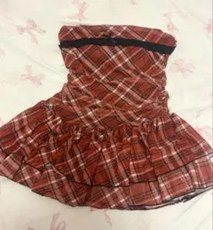 SHEIN ヴィンテージスウィートチェック柄ミニドレス