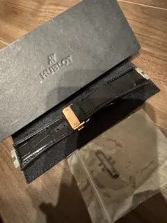 HUBLOT 純正 レザーベルト ラバー裏地 Dバックル付45mmのサムネイル