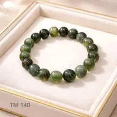 天然石 モスアゲート風 グリーンブレス 約10mm 高級感