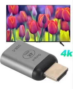 USB-C to HDMI 変換アダプタ 4K 60Hz Output