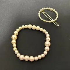 （2点セット）ブレスレット&ヘアクリップ