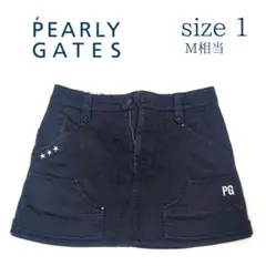 PEARLY GATES パーリーゲイツ ゴルフ スカート ミニ 濃紺 M相当