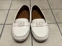 【たいこ様専用】COACH ホワイトレザーローファー　23cm