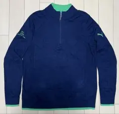 ★美品レア★ PUMA × COBRA ダブルネーム 薄手ニット US M