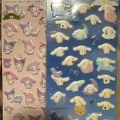 ぷくっとシール サンリオ　ぷっくりシール　マイメロディ　クロミ　シナモロール