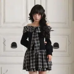 BUBBLES オフショルリボンワンピース