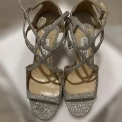 Jimmy Choo シルバー ハイヒール　サンダル　LANCER