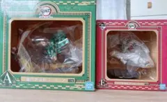 鬼滅の刃 竈門炭治郎 猗窩座 一番くじ フィギュア