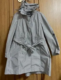 フード付きトレンチコート　スプリングコート　レインコート 入学式　卒業式